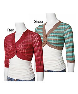 5-7-9 Junior's Crocheted Shrug Sweater
