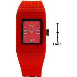 Puma Women's Vega Red Dial Red Strap Watch
