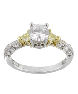 Tacori Platinum 18k Gold 1/2ct TDW Diamond Engagement Ring