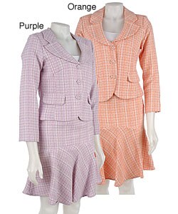 L.A. Fashion Design 2-piece Boucle Skirt Suit