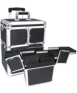 Black Professional Rolling Makeup Case Style No. TS 24