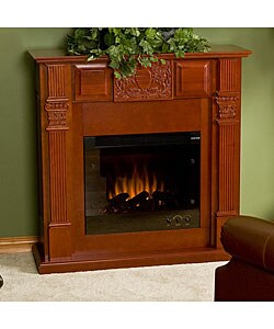 Avalon Mahogany Electric Fireplace
