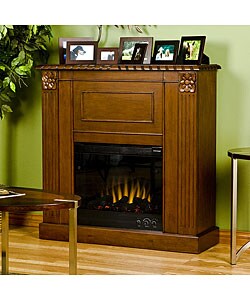Lincolnshire Walnut Electric Fireplace