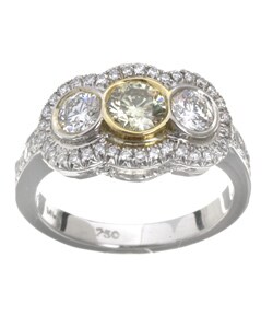 18k White Gold 1 1/3ct TDW Diamond Ring