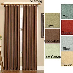 Hopsack Tab Top Window Curtains