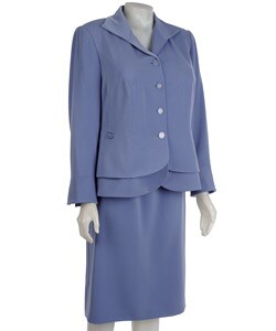John Meyer Women's Plus Size 2-piece Skirt Suit