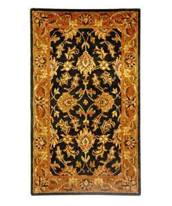 Hand-tufted Heritage Green/ Gold Kashan Wool Rug (2' x 3')