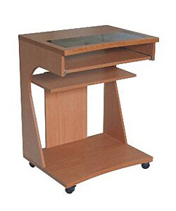 Cherry Finish Computer Cart