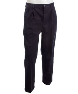 Chaps Double Pleat Men's Navy Pants