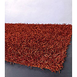 Hand-woven Red Majesta Rug (8' Round)