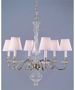 Murray Feiss Bronte 6-light Nickel Chandelier