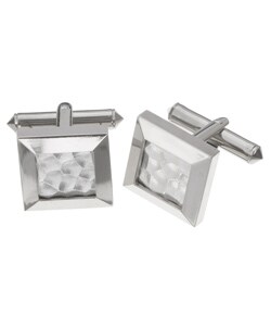 Titanium Hammer Finish Cufflinks