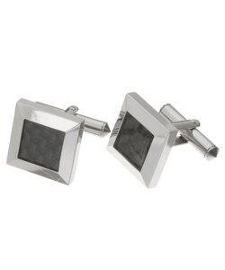 Titanium and Black Ceramic Cufflinks