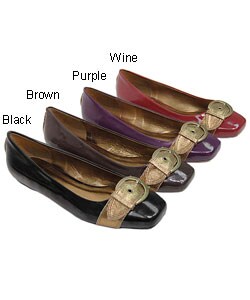 Liliana by Adi Square Toe Patent Flats