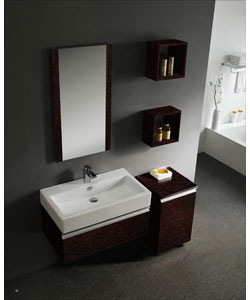 Vigo Avalon Wenge Bathroom Vanity Set