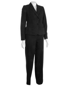 Nine West 2-piece Stretch Gabardine Jacket w/ Pant Suit