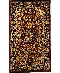 Classic Kerman Burgundy/ Navy Rug (2'3 x 4')