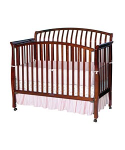 Lorraine Sleigh Cherry 5-in-1 Crib