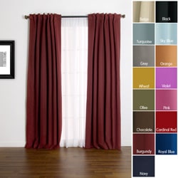 Solid Insulated Thermal 84-inch Blackout Curtains