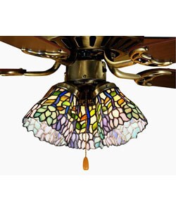 Wisteria Tiffany Style Ceiling Fan
