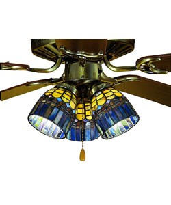 Candice Tiffany-style Ceiling Fan