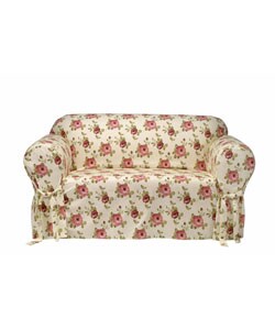 Country Floral Chair Slipcover