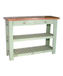 Rustic Turquoise Kitchen Console