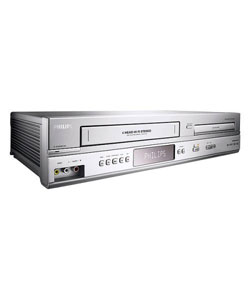 Philips Silver DVD/ VCR Combo Unit