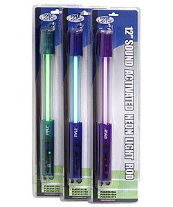 Pyle 12-inch Purple Neon Sound Activated Light Rod