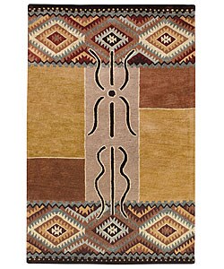 Hand-tufted Southwest Santa Fe Rug (4' x 6'))