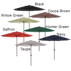 Outdoor 11-foot Umbrella with Crank
