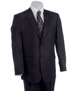 Famous NY Maker Men's 2-button Center Vent Suit