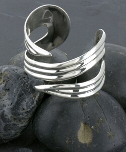 Handcrafted Sterling Silver Armour Cuff (Mexico)