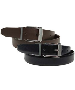 Boston Traveler Reversible Polished Buckle Belt
