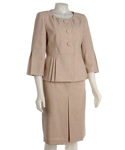 Larry Levine 3-button Insert Jacket with Skirt