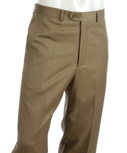 Joseph Abboud Men's Tan Wool Dress Pants