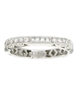 Tacori Platinum and Diamond Eternity Band