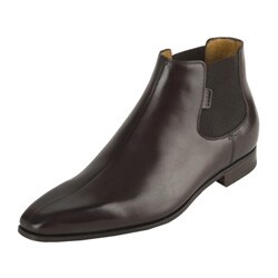 Gucci Chelsea Dark Brown Leather Men's Boots