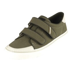 Gucci Green Canvas Velcro Closure Sneakers
