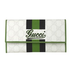 Gucci Vinyl Coated Jacquard Logo Wallet