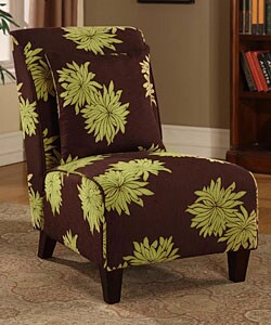 Lime Blooms Tapered Chair
