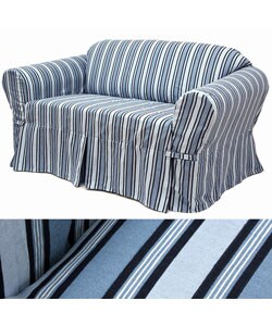 Sky Stripe Loveseat Slipcover