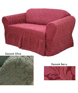 Damask Loveseat Slipcover