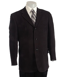 Pierre Cardin Men's Black Corded Silk Sport Coat