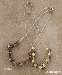 Freshwater Pearl and Crystal Necklace (USA)