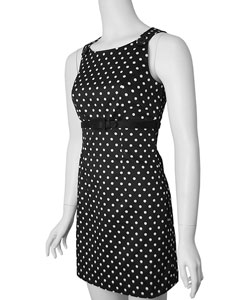Forever Dotted Sleeveless Dress with Removable Belt