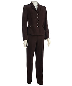 Larry Levine Women's Five-button 2-piece Pantsuit