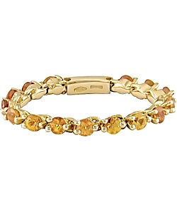 18k Yellow Gold Yellow Sapphire Eternity Band