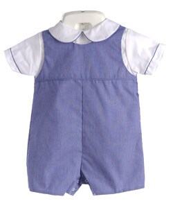 Petit Ami Newborn Boy's Coverall and Shirt Set