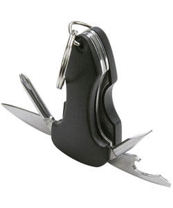 Utility Key Ring with Screwdriver/ Flashlight/ Knife